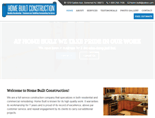 Tablet Screenshot of homebuiltconstruction.com